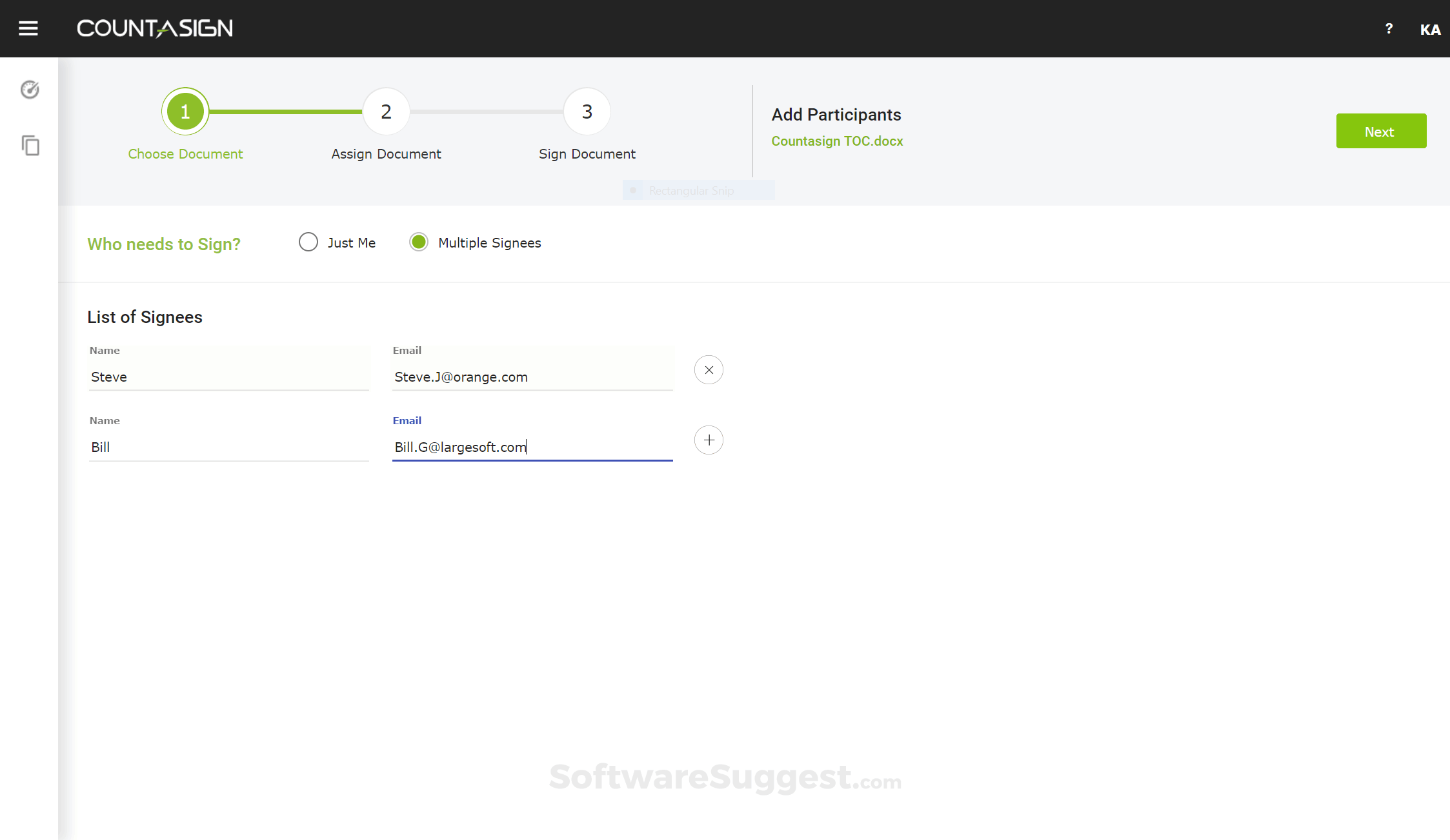 Countasign Small Screenshot 1